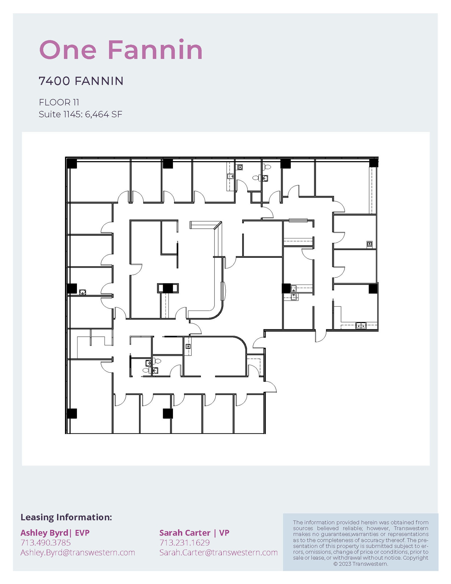 7400 Fannin St, Houston, TX à louer Plan d’étage- Image 1 de 1