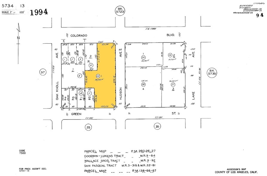 790 E Colorado Blvd, Pasadena, CA for lease - Plat Map - Image 2 of 12