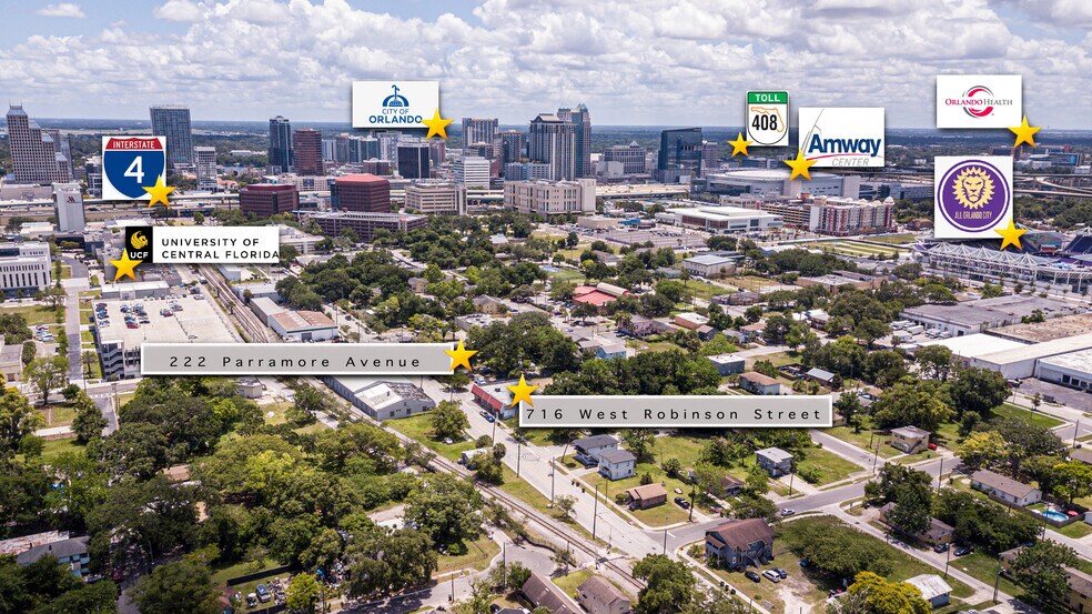 Downtown Orlando Mixed-Use Portfolio portefeuille de 10 propriétés à vendre sur LoopNet.ca - Aérien - Image 1 de 8
