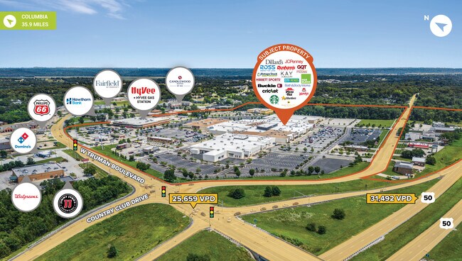 Plus de détails pour 3600 Country Club Dr, Jefferson City, MO - Commerce de détail à vendre