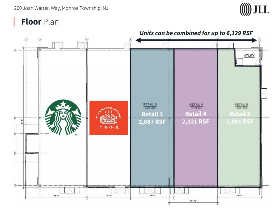 200 Joan Warren Way, Monroe Township, NJ à louer Plan d’étage- Image 1 de 1