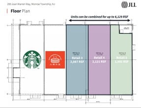 200 Joan Warren Way, Monroe Township, NJ à louer Plan d’étage- Image 1 de 1