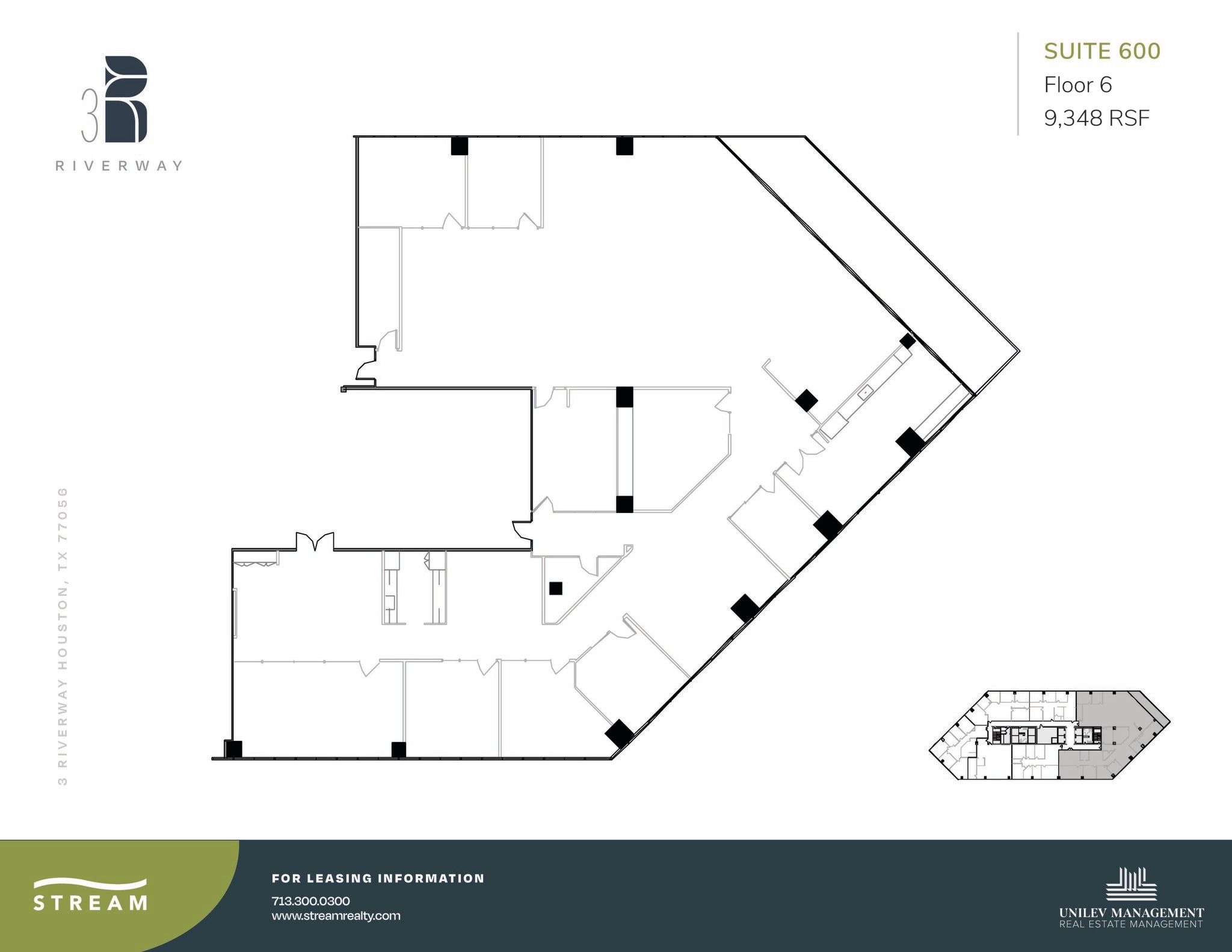 3 Riverway, Houston, TX for lease Floor Plan- Image 1 of 2
