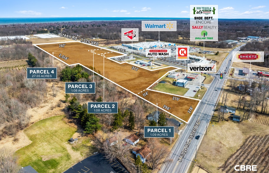 N Ridge Rd, Madison, OH à vendre - Aérien - Image 2 de 5