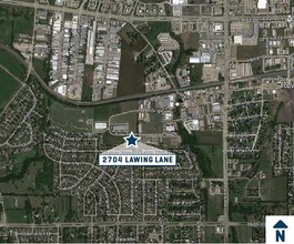 2704 Lawing Ln, Rowlett, TX - Aérien  Vue de la carte