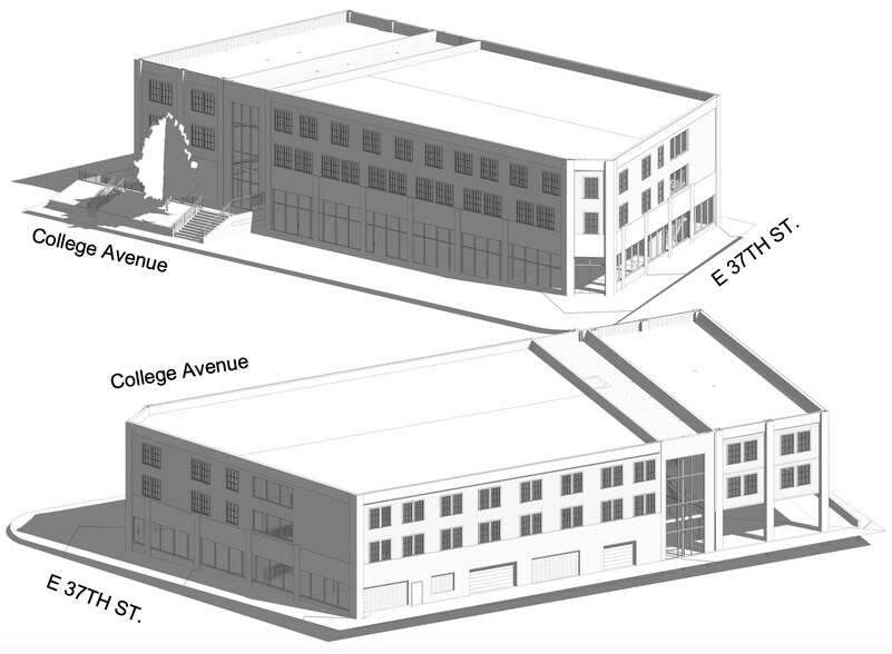 3746 N College Ave, Indianapolis, IN à vendre - Photo du bâtiment - Image 2 de 4