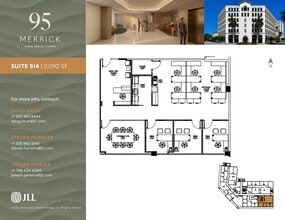 95 Merrick Way, Coral Gables, FL for lease Floor Plan- Image 1 of 1