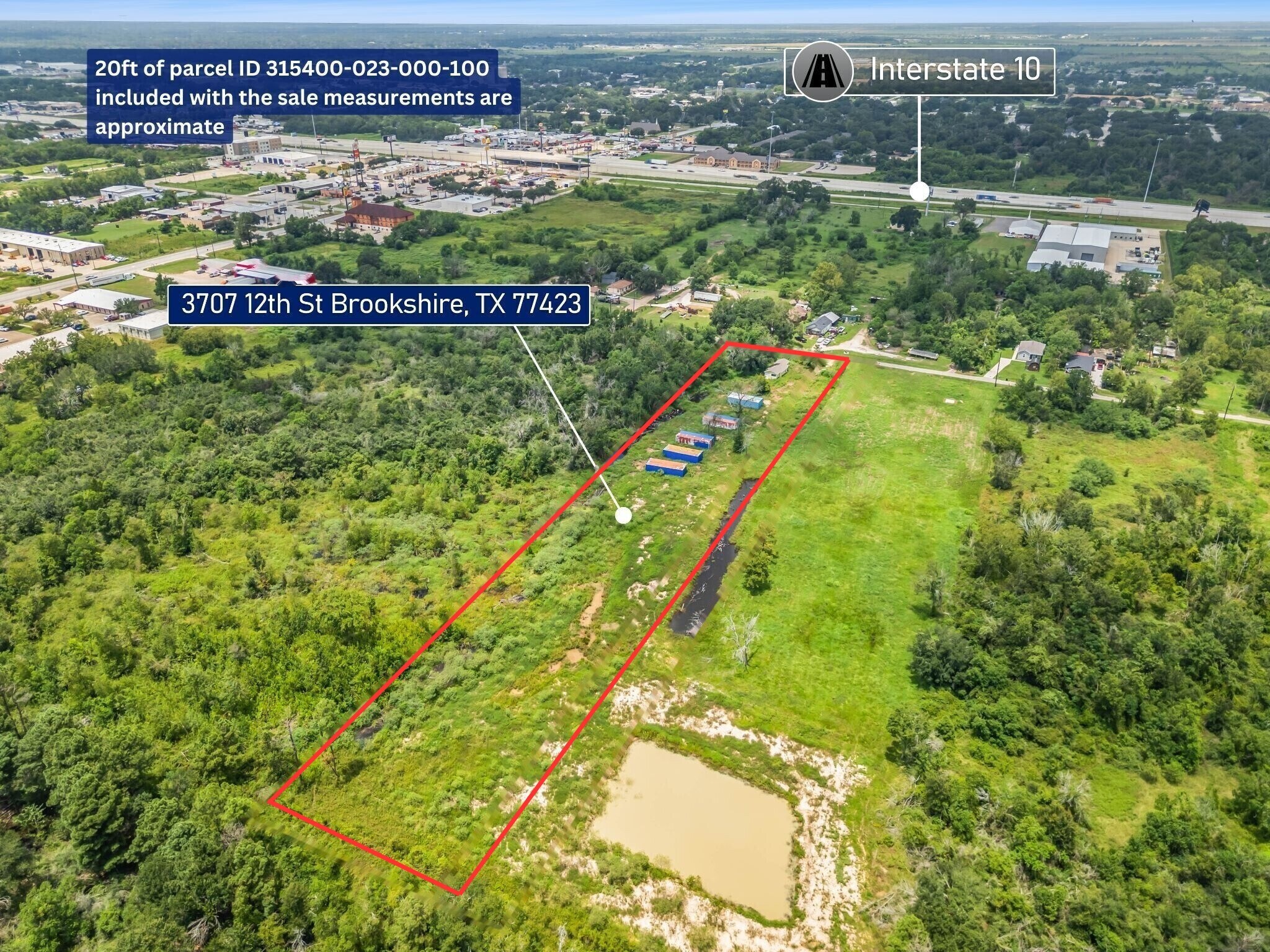 3707 12th st, Brookshire, TX for sale Aerial- Image 1 of 11