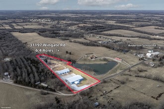 31197 Wingate Rd, Sedalia, MO - Aerial map view