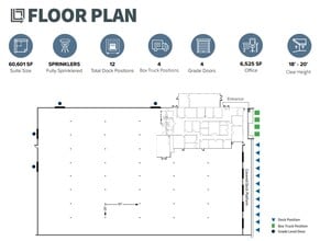 960 Sherman St, San Diego, CA à louer Plan d’étage- Image 1 de 2