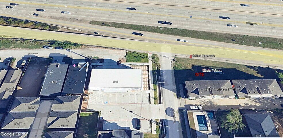 1816 Thompson Street, Houston, TX à vendre - Aérien - Image 3 de 4