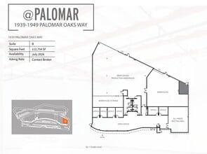 1939 Palomar Oaks Way, Carlsbad, CA à louer Plan d’étage- Image 1 de 1