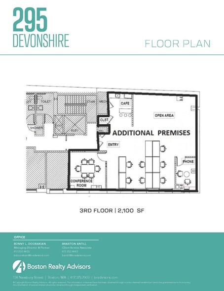 222-224 Newbury St, Boston, MA à louer - Plan d’étage - Image 2 de 9