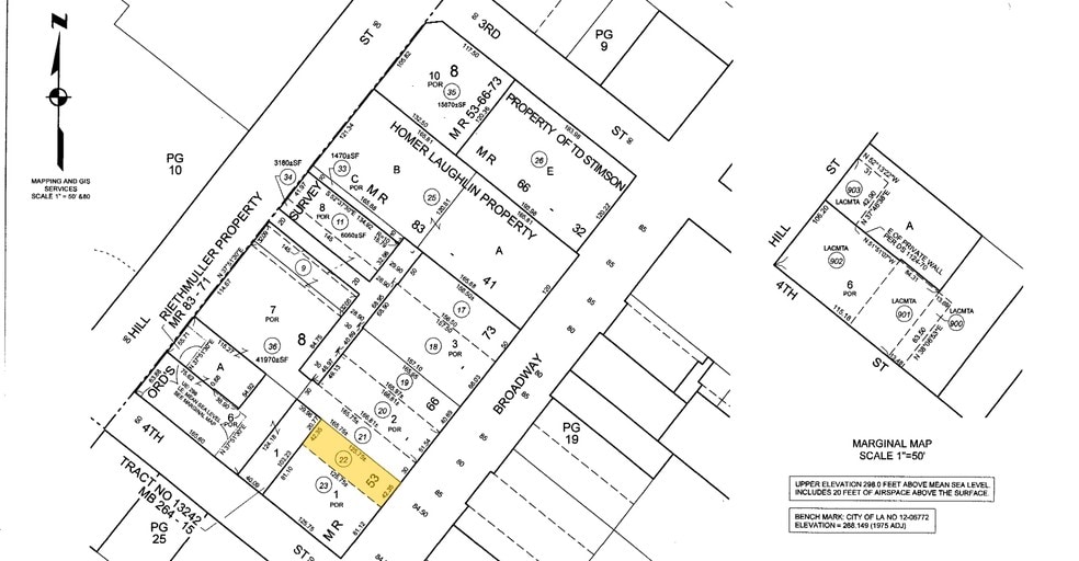 353 S Broadway, Los Angeles, CA for sale - Plat Map - Image 2 of 11