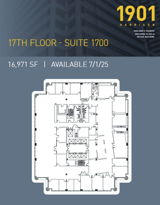 1901 Harrison St, Oakland, CA à louer Plan d’étage- Image 1 de 1