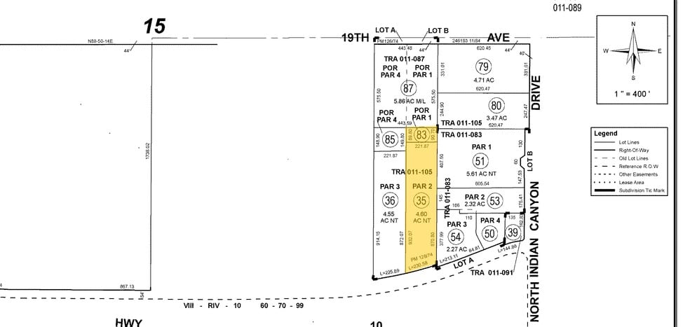20th Ave, Palm Springs, CA for sale - Plat Map - Image 3 of 3