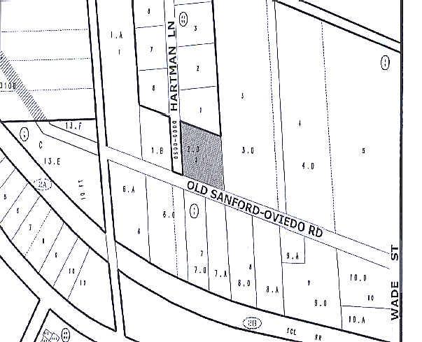 360 Old Sanford Oviedo Rd, Winter Springs, FL à louer - Plan cadastral - Image 2 de 25