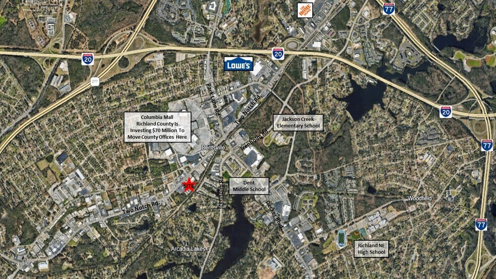 6830 Two Notch Rd, Columbia, SC à vendre - Photo du bâtiment - Image 2 de 5