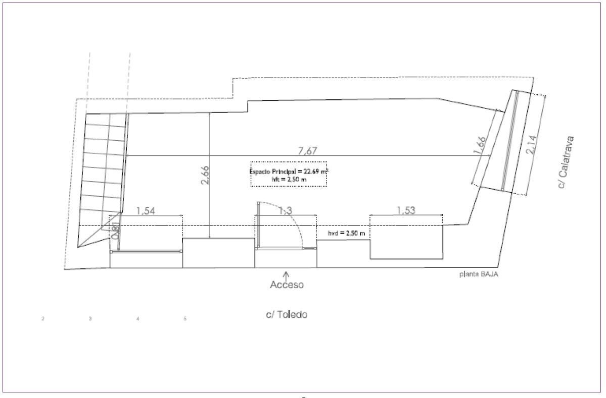 Calle Toledo, 80, Madrid, MAD 28005 - Unit 1 - - Floor Plan - Image 2 of 4