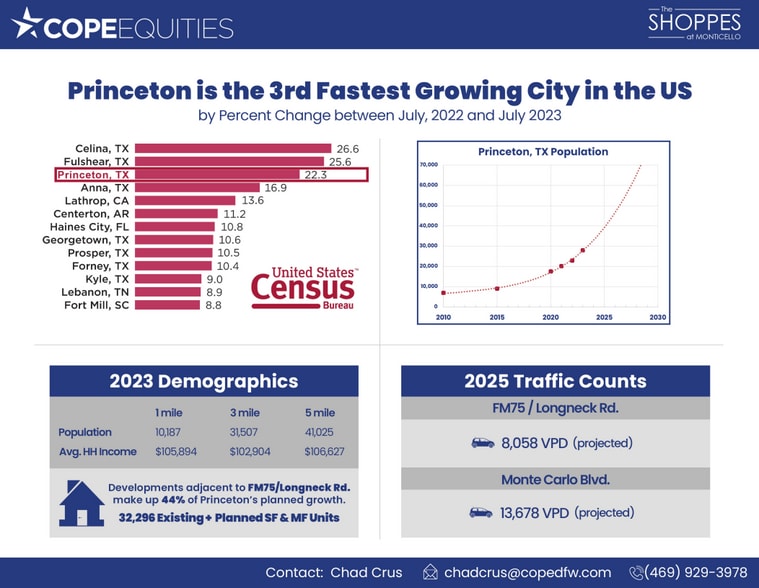FM-75 (Longneck Rd.) & Monticello Drive, Texas, Princeton, TX for sale - Building Photo - Image 2 of 10