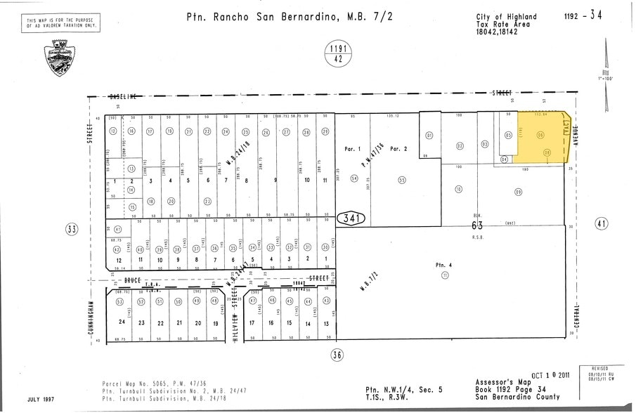 26897 Baseline St, Highland, CA à louer - Plan cadastral - Image 2 de 17