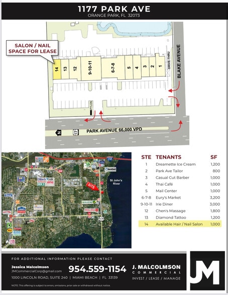 1177 Park Ave, Orange Park, FL à louer - Plan de site - Image 3 de 6