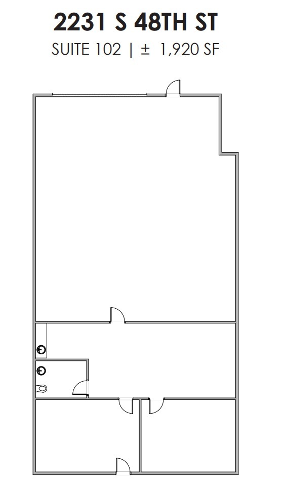 2105 S 48th St, Tempe, AZ for lease Floor Plan- Image 1 of 1