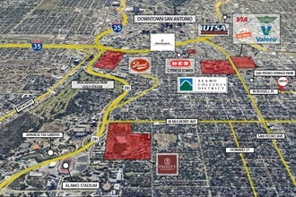 834 W Russell Pl, San Antonio, TX - Aérien  Vue de la carte
