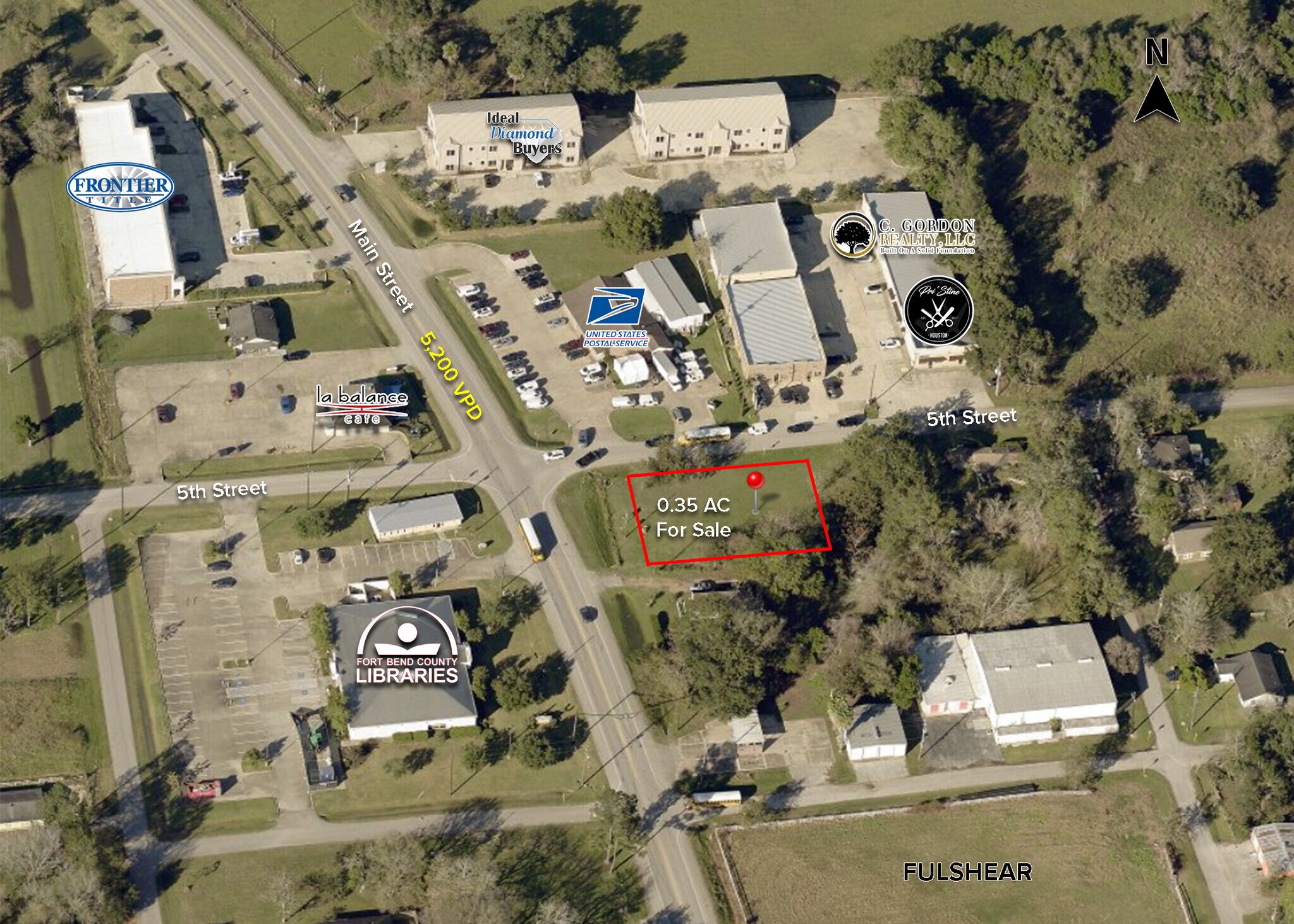 8107 Main Street, Fulshear, TX à vendre Aérien- Image 1 de 3