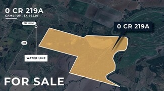 Plus de détails pour SEQ CR 219A & FM 1600, Cameron, TX - Terrain à vendre