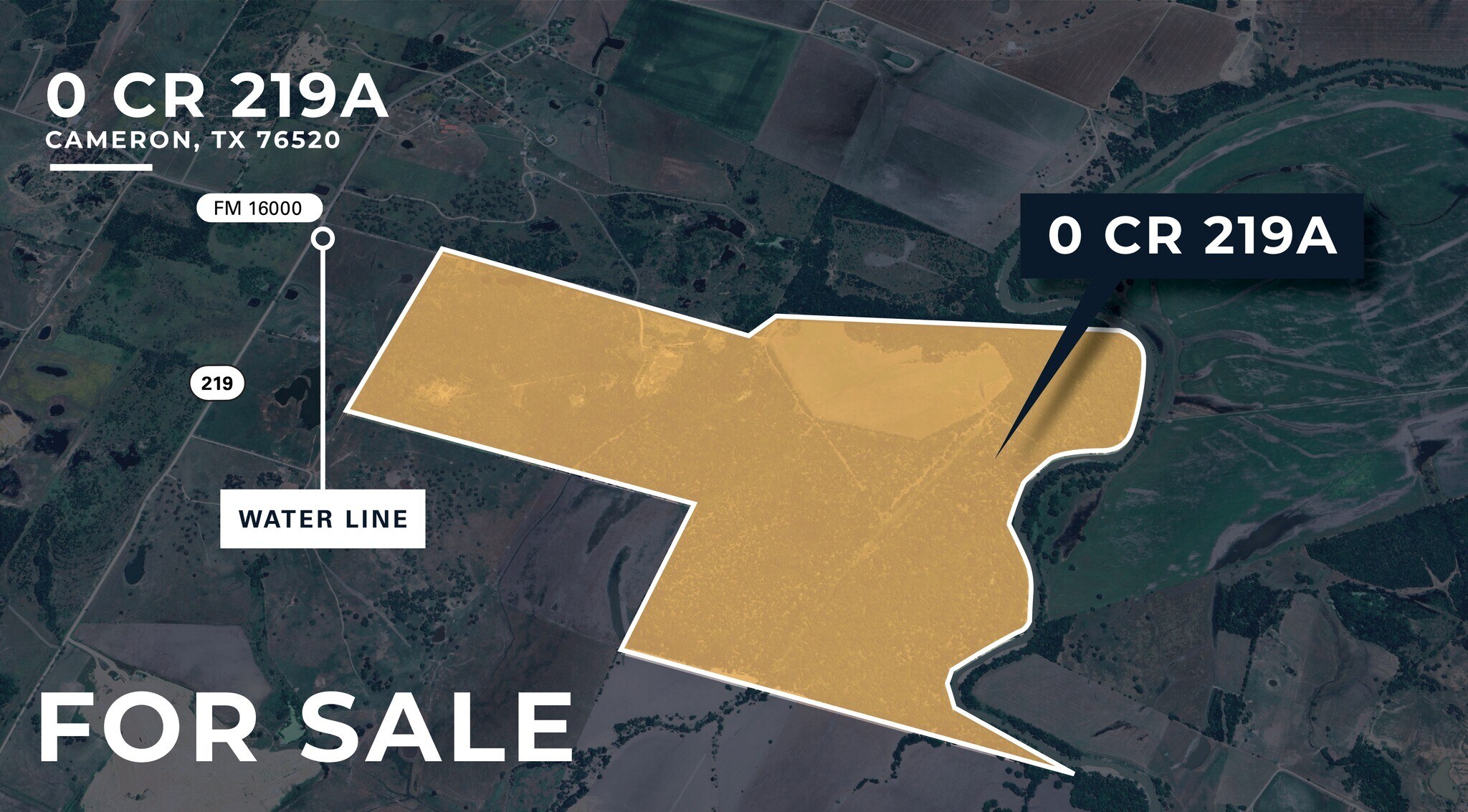 SEQ CR 219A & FM 1600, Cameron, TX for sale Building Photo- Image 1 of 4