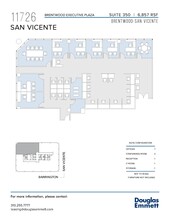 11726 San Vicente Blvd, Los Angeles, CA à louer Plan d  tage- Image 1 de 1