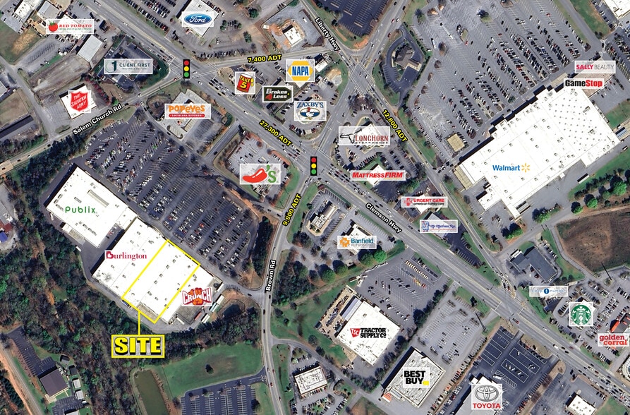 3795 Clemson Blvd, Anderson, SC à louer - Aérien - Image 2 de 4