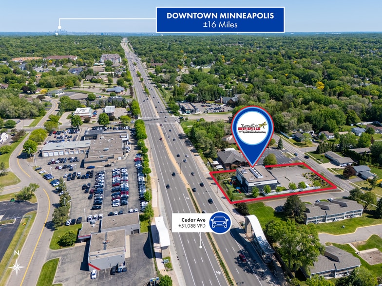 14615 Glazier Ave, Apple Valley, MN for sale - Aerial - Image 3 of 5