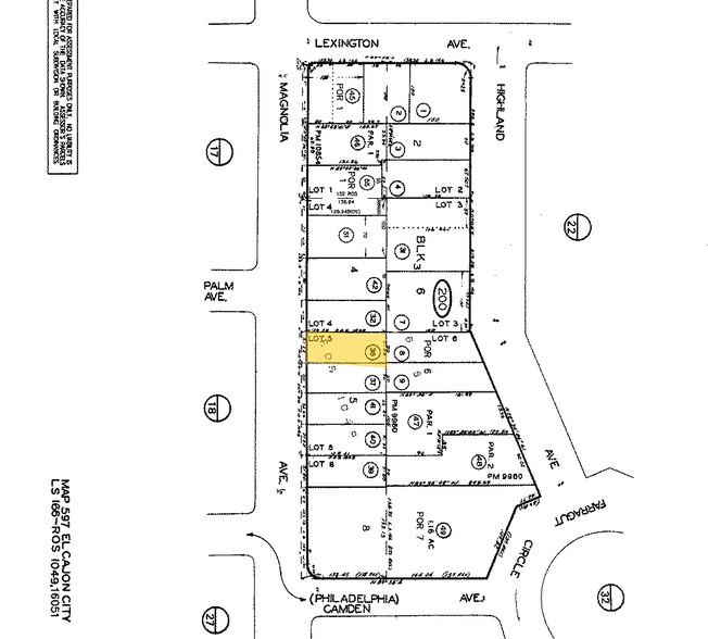 411 S Magnolia Ave, El Cajon, CA à vendre - Plan cadastral - Image 1 de 1