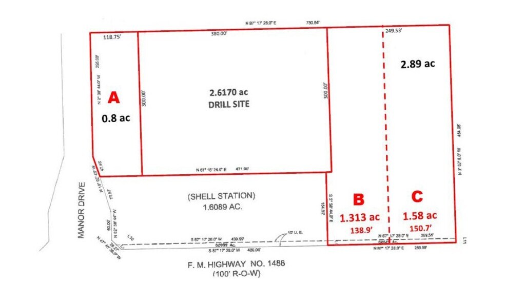 FM 1488 & Manor Dr, Magnolia, TX à vendre - Photo du bâtiment - Image 2 de 2
