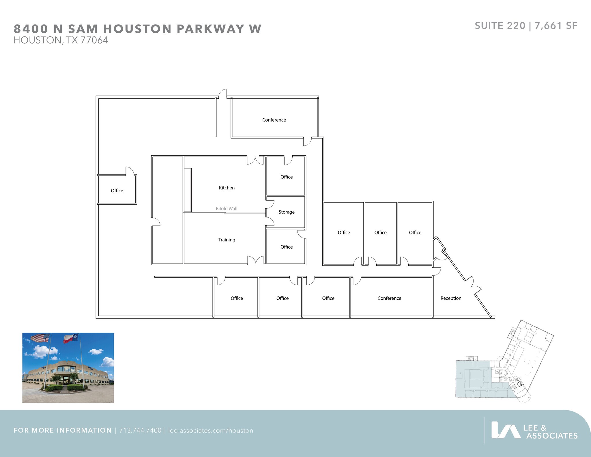 8400 N Sam Houston Pky W, Houston, TX à louer Plan d’étage- Image 1 de 1