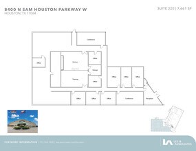 8400 N Sam Houston Pky W, Houston, TX à louer Plan d’étage- Image 1 de 1