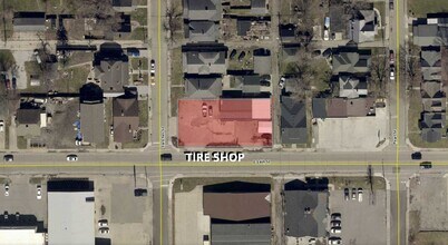 312 E 14th St, Anderson, IN - AERIAL  map view