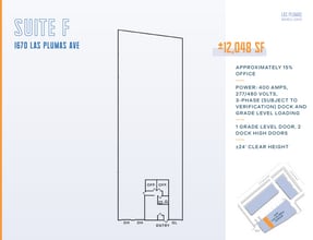 1670 Las Plumas Ave, San Jose, CA for lease Floor Plan- Image 1 of 1
