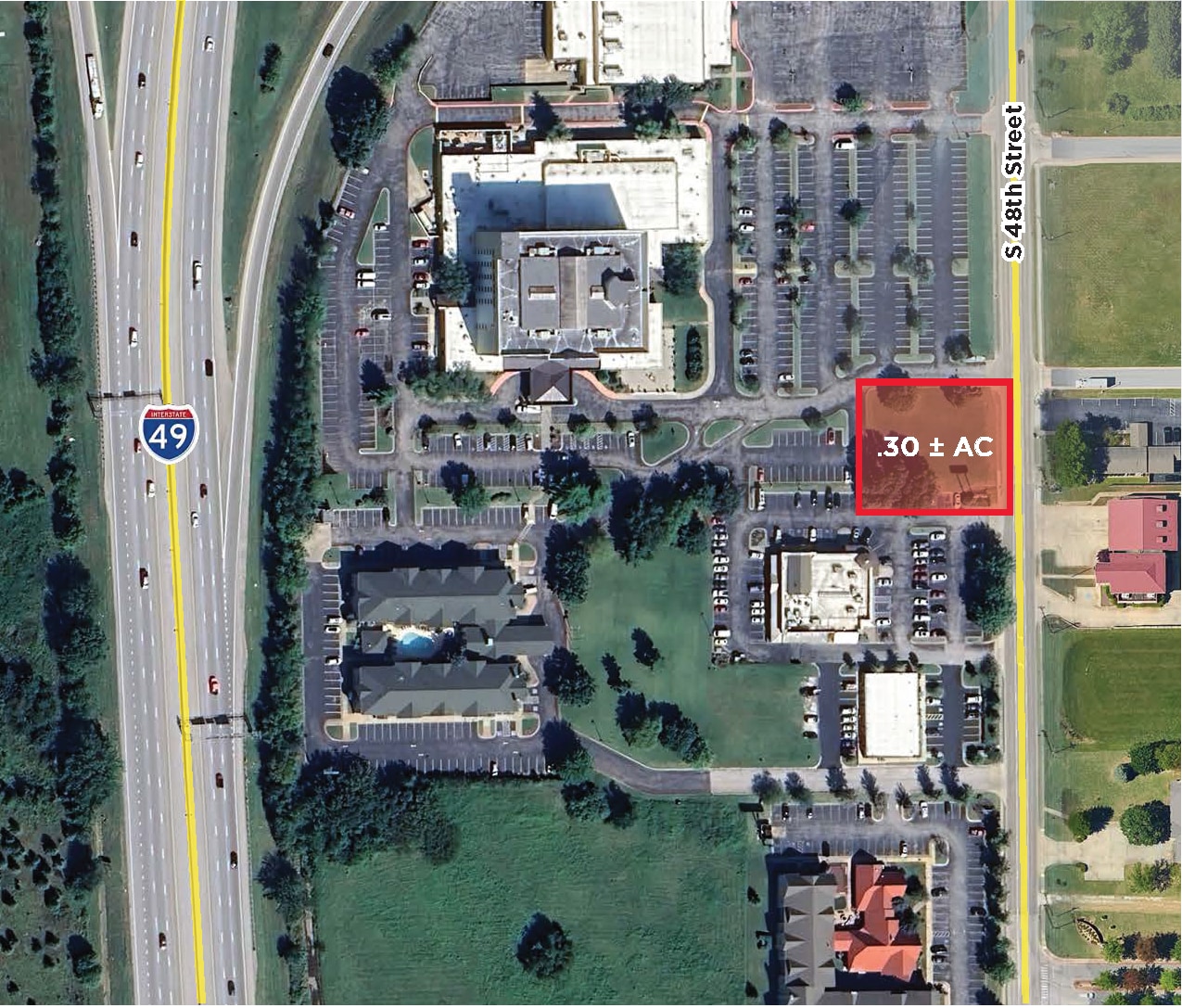 S 48th St, Springdale, AR for sale Aerial- Image 1 of 3