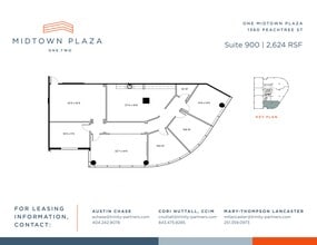 1360 Peachtree St NE, Atlanta, GA à louer Plan de site- Image 1 de 1