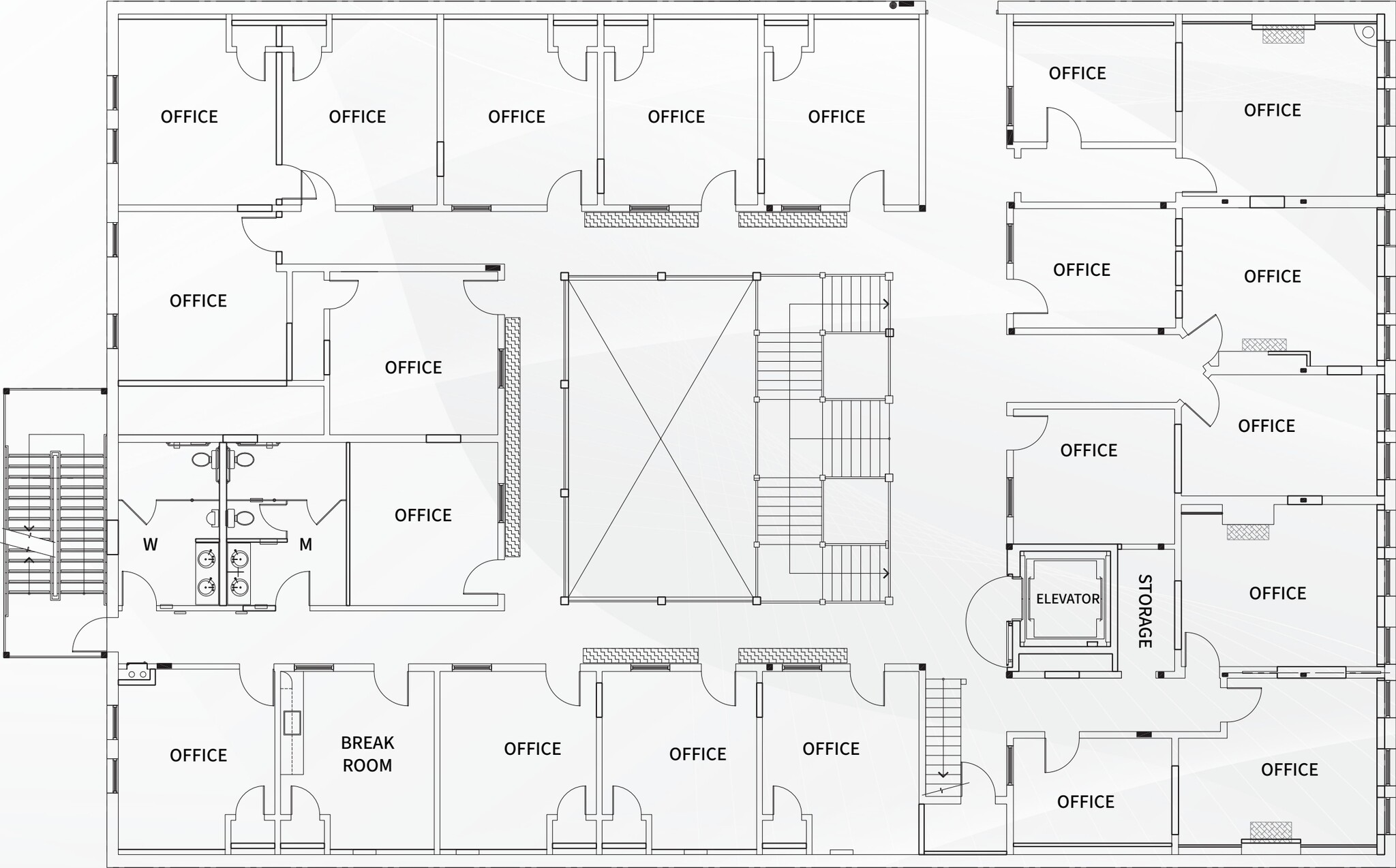 66-72 S 1st St, San Jose, CA à louer Plan d’étage- Image 1 de 1