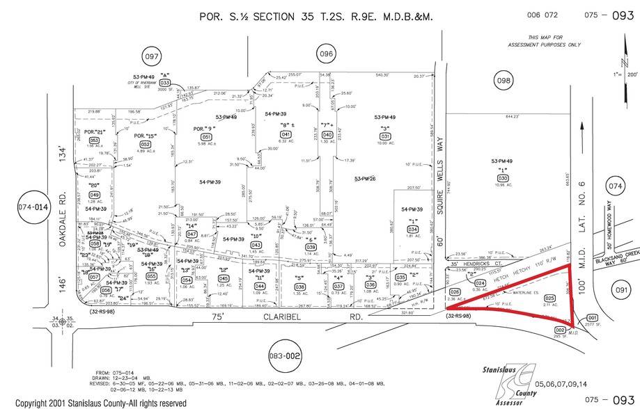 2561 Claribel Rd, Modesto, CA for sale - Plat Map - Image 3 of 20