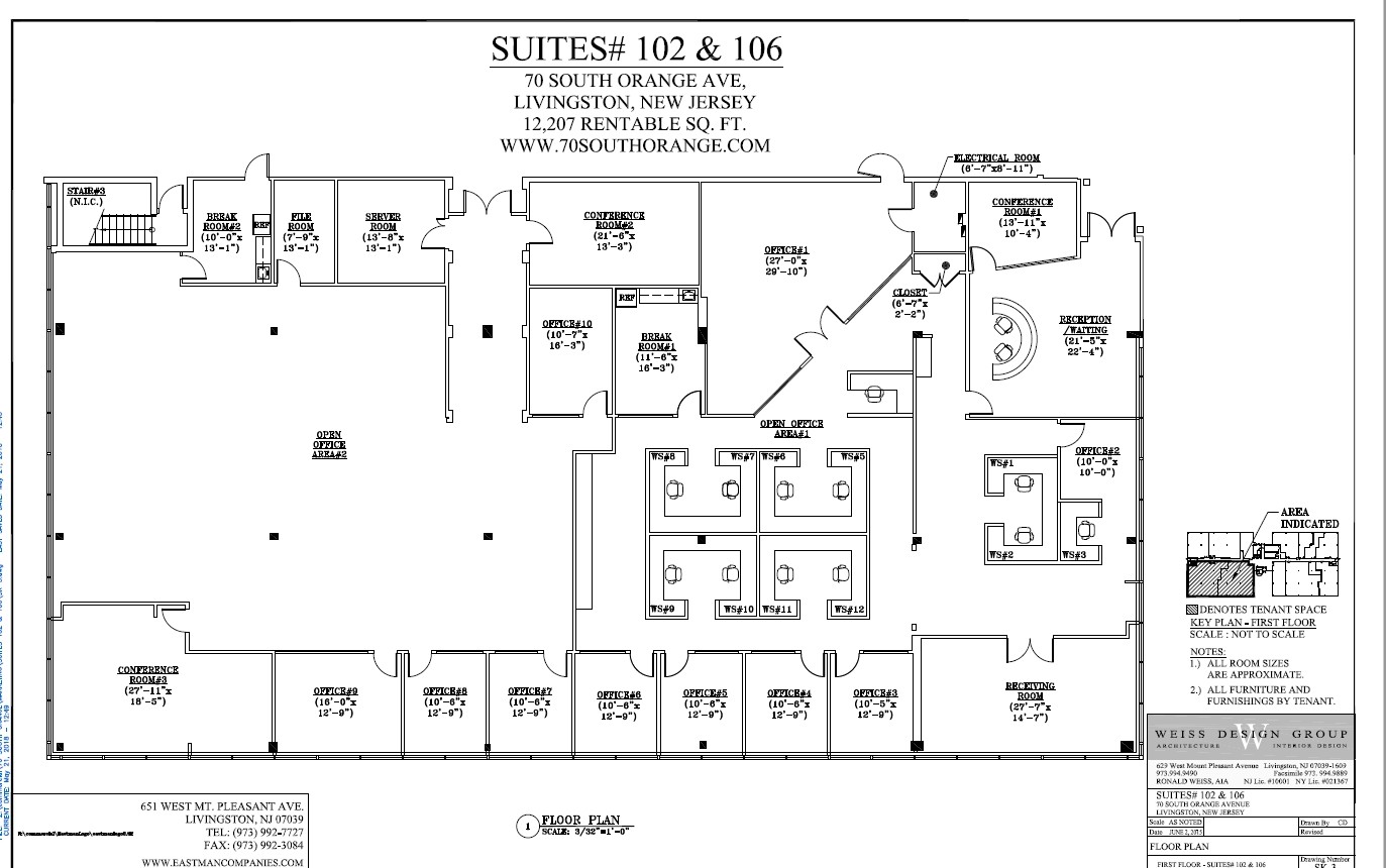 70 S Orange Ave, Livingston, NJ à louer Plan d  tage- Image 1 de 1