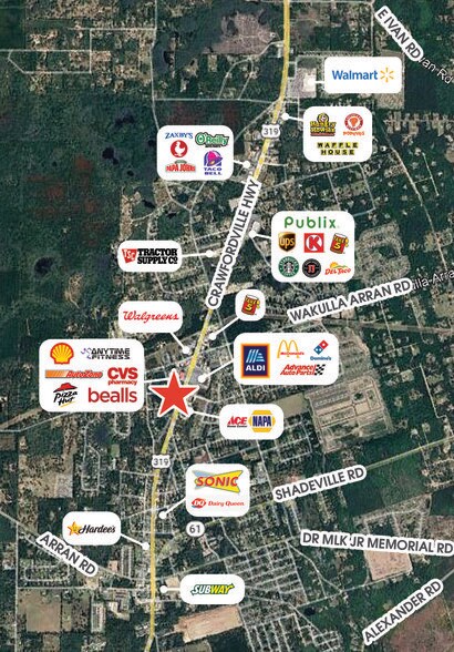 2698 Crawfordville Hwy, Crawfordville, FL à vendre - Photo du bâtiment - Image 3 de 3