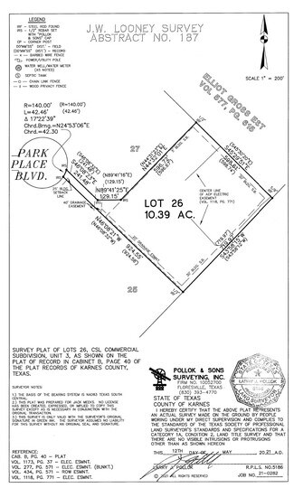 Plus de détails pour 142 Park Pl, Kenedy, TX - Terrain à vendre