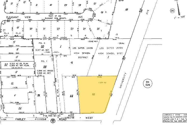 805 University Ave, Los Gatos, CA à louer - Plan cadastral - Image 3 de 11