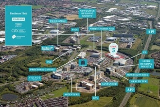 Silver Fox Way, Newcastle Upon Tyne, TWR - Aérien  Vue de la carte