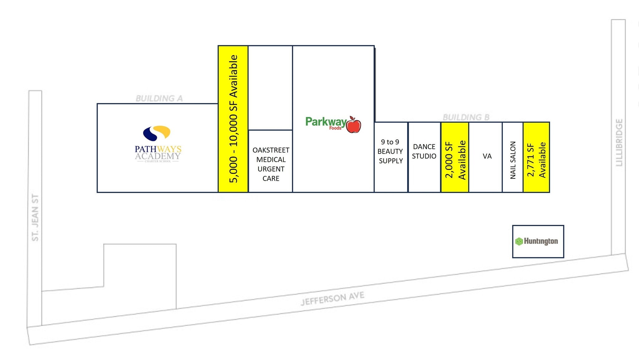 11250 E Jefferson Ave, Detroit, MI for lease Site Plan- Image 1 of 2